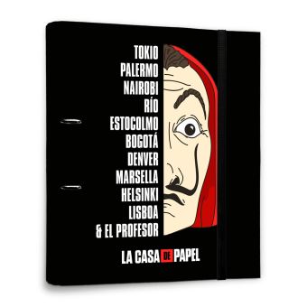 lasseur premium à 2 anneaux avec élastique La Casa de Papel