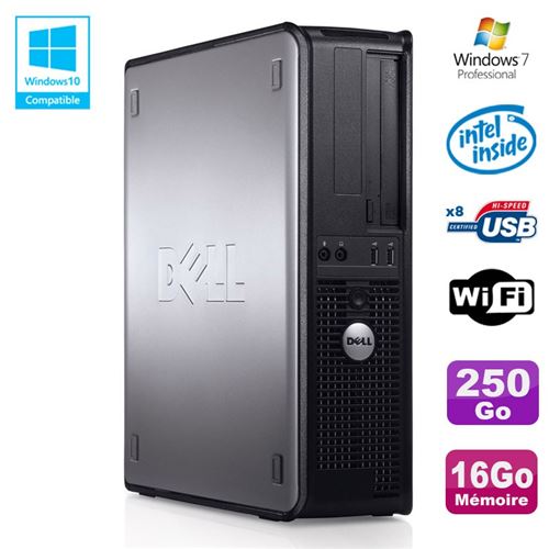 Acheter Pc dell optiplex 780 dt intel e5200 2,5ghz 16go disque 250go wifi win 7 pro État correct - 149,00 € Pc dell optiplex 780 dt intel e5200 2,5ghz 16go disque 250go wifi win 7 pro État correct - Dell reconditionné disponible sur Fnac
