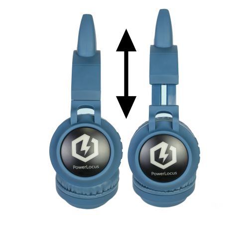 Ecouteurs PowerLocus casque enfant bluetooth, casque audio sans