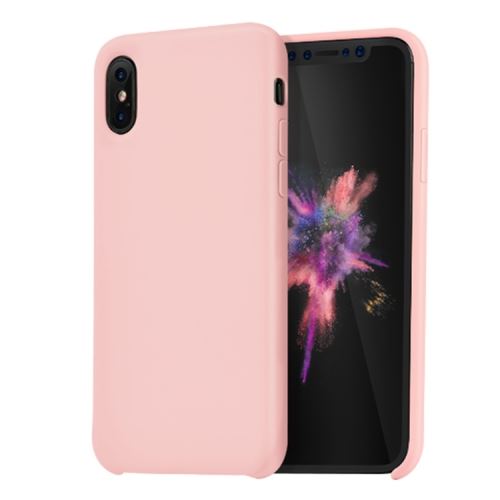 Iphone X / Xs Coque Protection Plastique Peinture Rose Als81158