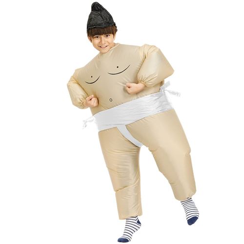 Accessoire de déguisement GENERIQUE Gonflable Lutte Sumo Cosplay Gros  Costume Carnaval Party Fantaisie Robe pour Enfant - Blanc