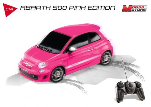 Voiture radio commandée Fiat Abarth 500 1:14 Mondo Motors Rose