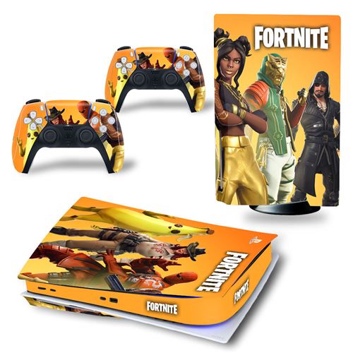 GENERIQUE Autocollant Stickers de Protection pour Console Sony PS5 Edition Standard - - Fortnite (TN-PS5Disk-4358) 