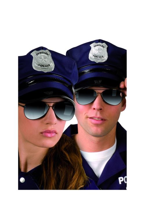 Lunettes Police Miroir Uv400 - Noir - Taille Unique