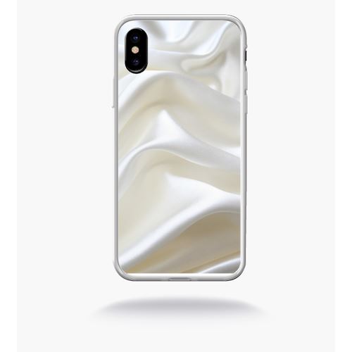 Coque Soie Blanche Compatible Apple Iphone X Bord Transparent