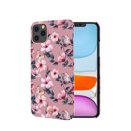 Coque premium seoul hibiscus rose pour IPHONE 11 PRO