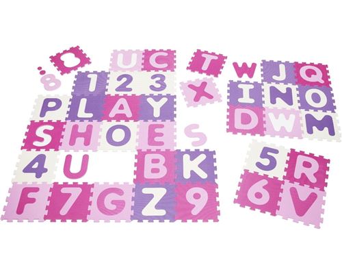 Playshoes puzzle de sol 35 pièces rose/violet