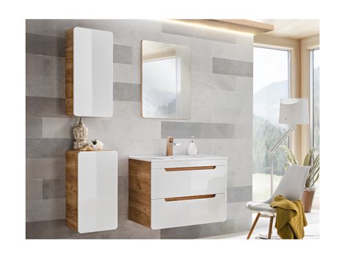 Ensemble ARUBA - meubles de salle de bain - blanc 80 cm
