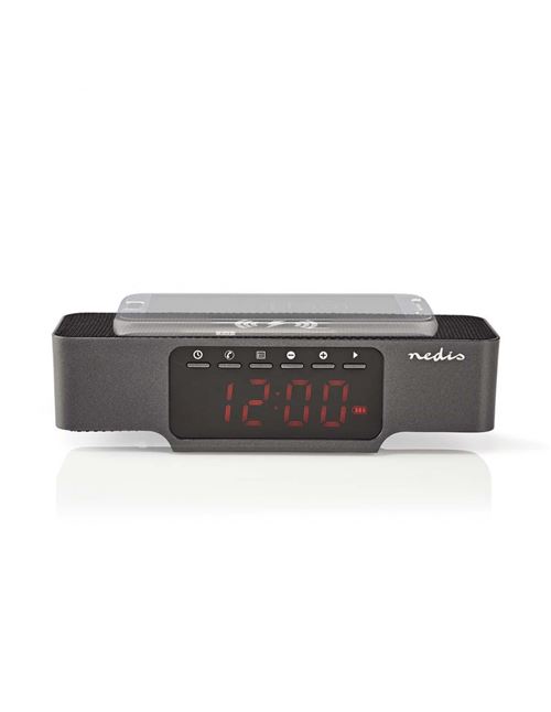 Radio-Réveil Digital Chargeur Smartphone FM Bluetooth - Nedis