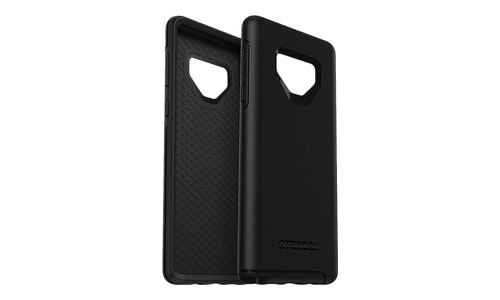 OtterBox Symmetry Series - Achterzijde behuizing voor mobiele telefoon - polycarbonaat, synthetisch rubber - zwart - voor Samsung Galaxy Note9