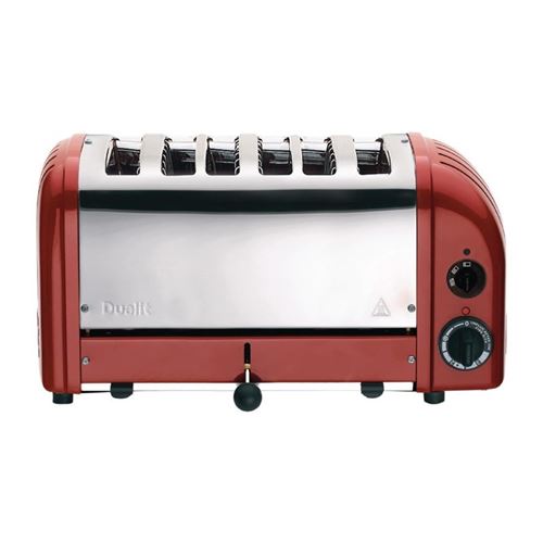 Grille-pain rouge 6 tranches dualit vario 60154