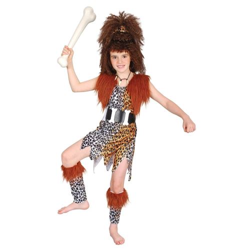 Bristol Novelty - Costume fille des caverne - Enfant (S) (Multicolore) - UTBN1246