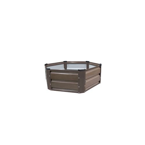 Carré Potager Gardiun Grove Hex II Métal 124x124x26 cm
