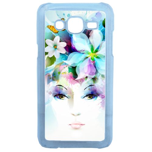 Coque Girl And Flowers Compatible Samsung Galaxy J5 Transparent