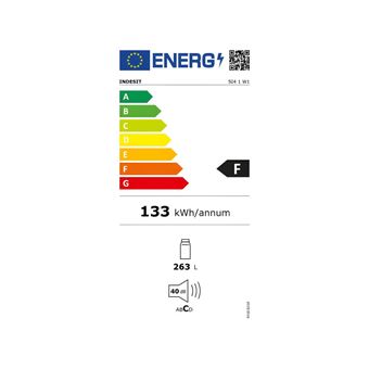 Réfrigérateurs 1 porte 263L Froid Statique INDESIT 59.5cm F, SI41W1/1