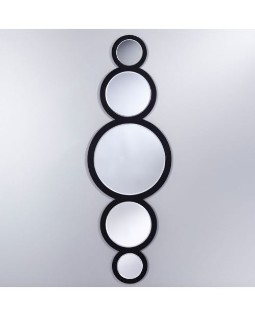 Miroir CIRCLE Modern Rectangulaire Noir 45x144 cm