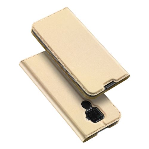 Etui en PU retourner or pour votre Huawei Mate 30 Lite/Nova 5i Pro