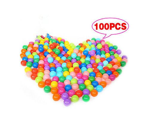 100PCS Multicolores enfants mignons jouets doux de jeu balles pour piscine