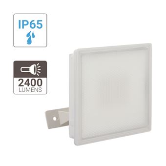8€10 sur Projecteur LED Mural Blanc, 30 W, 2400 Lumens, IP65 résistant à la  pluie, Blanc - Luminaires extérieur - Achat & prix