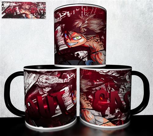 Mug collection design - Black Cover Burakku kuroba 344