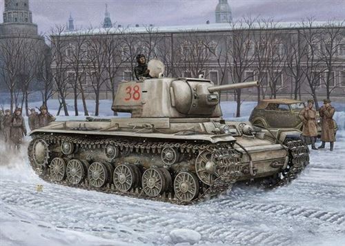 Russian Kv -1's Ehkranami Tank - 1:48e - Hobby Boss