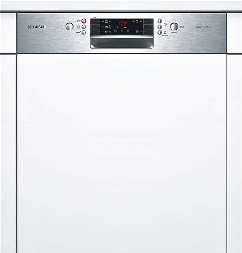 Bosch Serie | 4 SuperSilence SMI45IS04E - Lave-vaisselle - intégrable - Niche - largeur : 60 cm - profondeur : 55 cm - hauteur : 81.5 cm - acier inoxydable