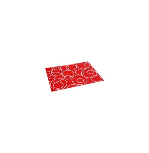 Planche à découper en verre - 30 x 40 cm - Verre - Rouge