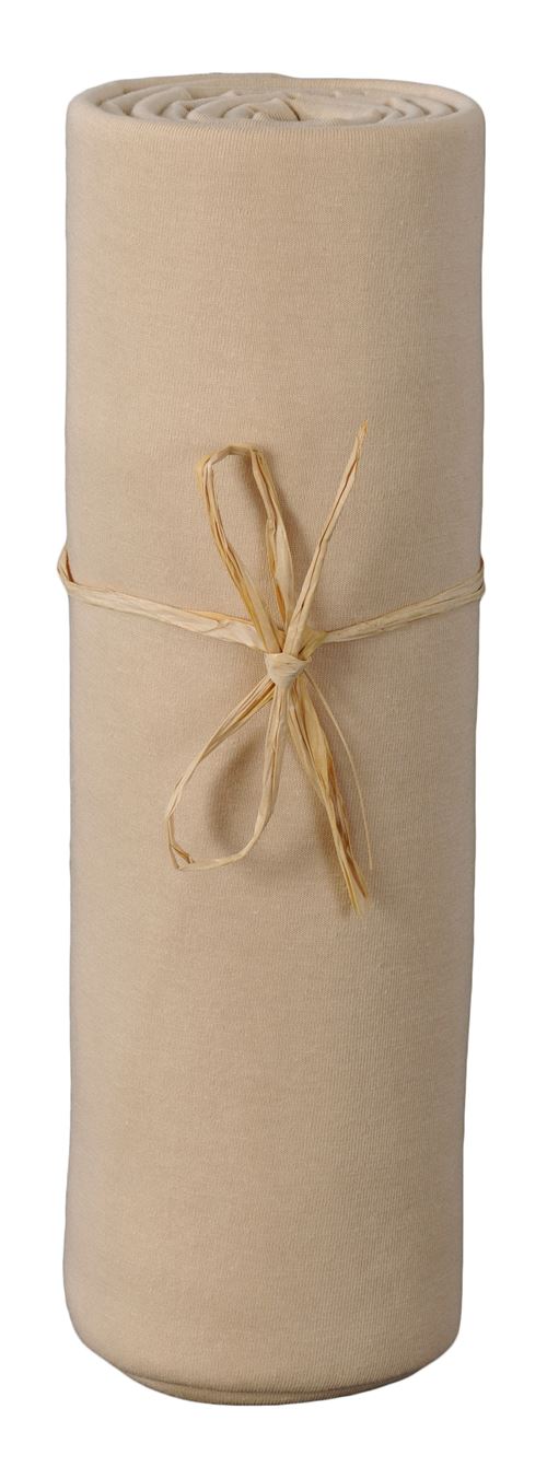 Drap housse jersey bio 70x140 cm - Cappuccino