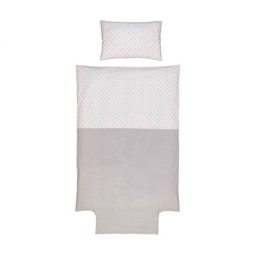 Parure P'tit Basile Collection 'Little sweet dreams' housse de couette 100x140 cm + taie 40x60 cm