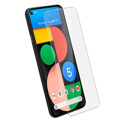 Avizar Film Écran pour Google Pixel 5 Verre Trempé 9H Anti traces Transparent