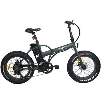 Velo A Assistance Electrique Vae Adulte Fatbike Pliable 36 Volt Vert Moovway Grosses Roues Pneus Lithium Velos Achat Prix Fnac