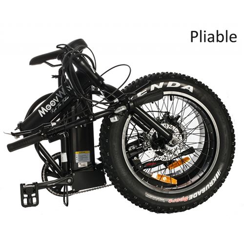 Velo A Assistance Electrique Vae Adulte Fatbike Pliable 36 Volt Vert Moovway Grosses Roues Pneus Lithium Velo Electrique Achat Prix Fnac