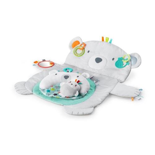 BRIGHT STARTS Tapis deveil Ours Polaire Tummy Time Prop + Play