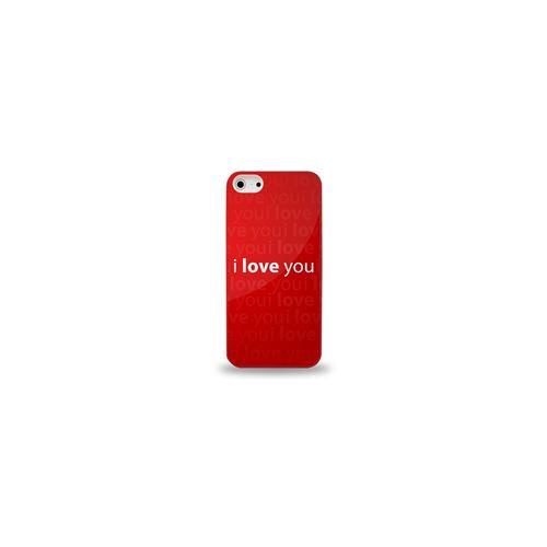 Coque rigide rouge LOVE iPhone 5/5S