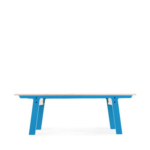 Banc Bois Design Slim Bench Couleur Bleu Canard Achat Prix Fnac