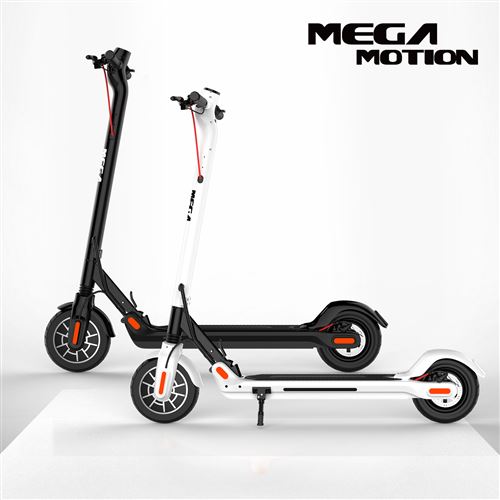 Mega Motion M5 Trotinette Electrique Pliable Patinette 8.5 Pouces Scooter Jeunesse Unisexe Blanc