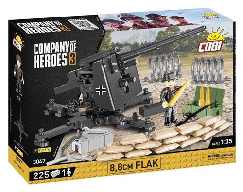 Cobi Company of Heroes - Canon 8,8cm Flak (Jeu de Construction)