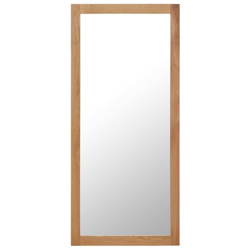 vidaXL Miroir 50 x 140 cm Bois de chêne massif