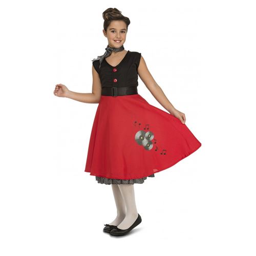 Déguisement Rock And Roll Fille 10/12 Ans Rouge 203880 Unimasa 10/12 ANS - 203880 Unimasa