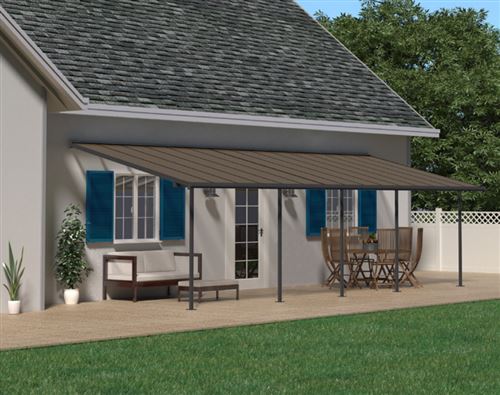 Pergola Palram 705606 gris anthracite 29.4m²