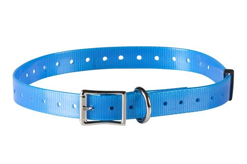 Comparer les prix de NUM'AXES - Sangle polyuréthane bleue pour colliers de dressage; de repérage sonore et de localisation - 25 mm - 85 cm