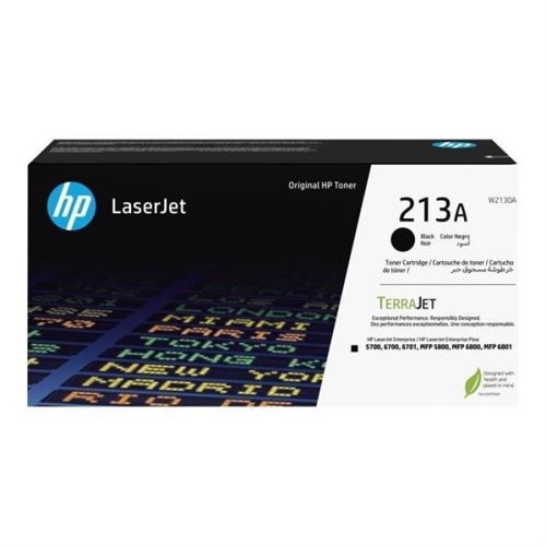 HP Cartouche de Toner  213A  e Authentique W2130A pour  LaserJet Enterprise 5700   6700 