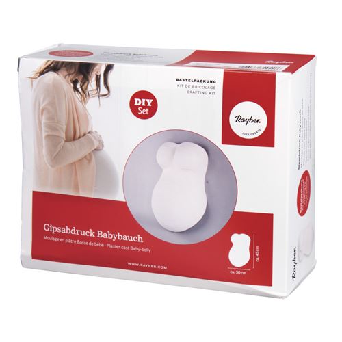 Kit DIY - Souvenirs de grossesse - Moulage en plâtre du ventre - Rayher