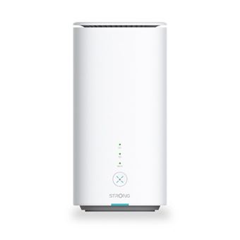STRONG - Modem Routeur 5G Wi-FI 6 AX3000 - Jusqu'à 3,2 Gbps - 2 x RJ45 1 Gbps + 2,5 Gbps - Tout Opérateur - Jusqu'à 128 appareils - 1