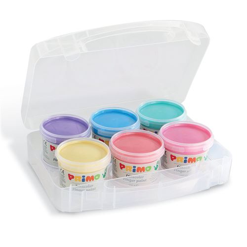Peinture au doigt 6 couleurs métallisées - Primo