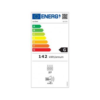 Le Chai LB270 - Cave à vin - intégrable - niche - largeur : 61.5 cm - profondeur : 58 cm - hauteur : 61.5 cm - 83 litres - classe G - inox