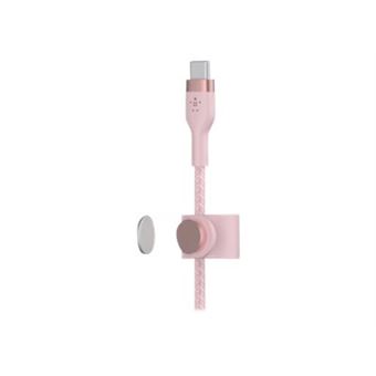 Belkin BOOST CHARGE - Câble Lightning - USB-C mâle pour Lightning mâle - 1 m - rose - pour Apple iPad/iPhone/iPod (Lightning)