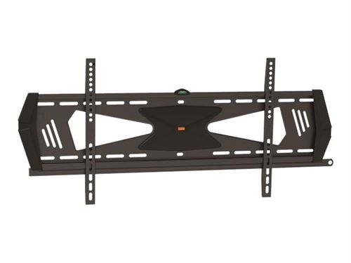 Startech.Com Support Tv Mural - Faible Encombrement - Support Mural Pour Télévision 37"-75" Vesa - Fixe - Antivol - Support Écran - Acier - Kit De Montage (Plaque Murale, 2 Supports De Fixation, Barre De Fixation, 2 Couvercles Décoratifs) - Pour