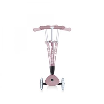 Globber - Trottinette 3 roues JUNIOR FOLDABLE LIGHTS ECOLOGIC Rose Berry