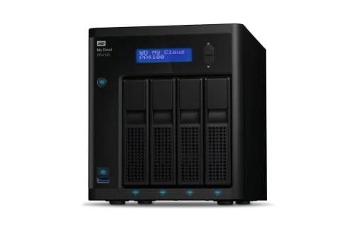 WD My Cloud EX4100 WDBWZE0560KBK - Serveur NAS - 4 Baies - 56 To - HDD 14 To x 4 - RAID RAID 0, 1, 5, 10, JBOD, disque de réserve 5 - RAM 2 Go - Gigabit Ethernet - iSCSI support